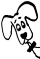 a cartoon image of a dog